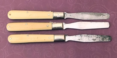 Three Miller Bros Spatula Knives - 2