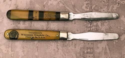 Pair of N.C. Canton Ohio Spatula Knives