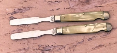 Pair of Spatula Knives; Shapleigh HDW Co & W Bingham Clevland Oh