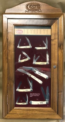 9 Case 2001 Jigged White Bone in a Factory Hanging Display