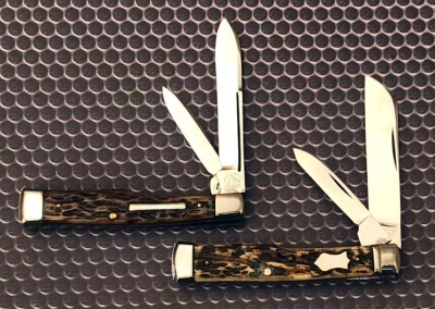 Pair of Pine Knot Bone Gunstock Jacks