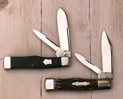 Pair of Gunstock Jacks, Honk Falls NY and Hart Cutlery NY