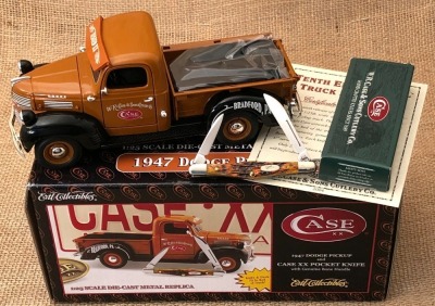Case Die Cast 1947 Dodge Pickup and Bone Tuxedo