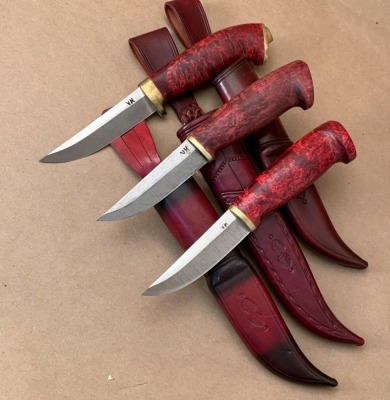 Three Kainuun Puukko Knives