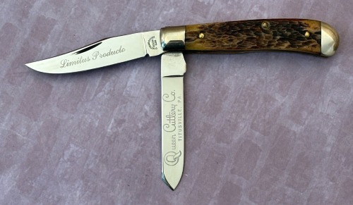 Queen Cutlery Co Bone Mini Trapper '78 Chattahoochee Cutlery Club