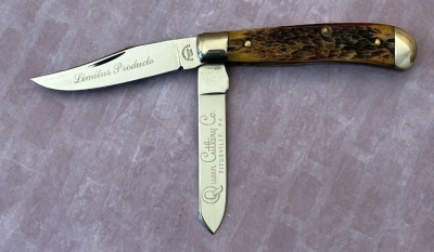 Queen Cutlery Co Bone Mini Trapper '78 Chattahoochee Cutlery Club