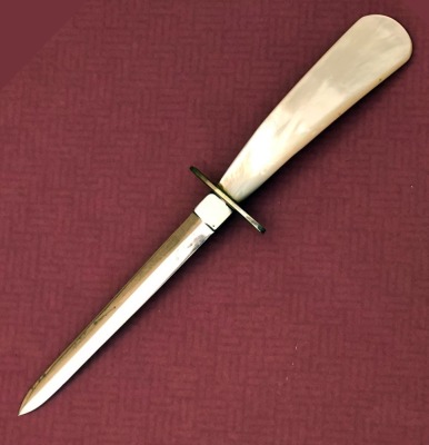 Case Bradford PA Pearl Double Edge Garter Knife - 2