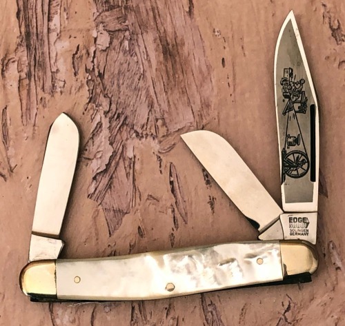 Edge Mark 0187 Stockman With Etched Blade