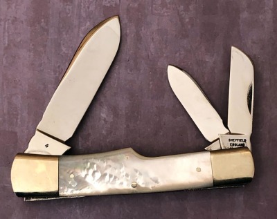 Large House of Coutel Sheffield Pearl Gunstock Whittler - 2
