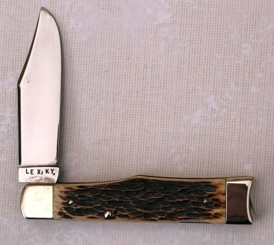 Buchanan Lexington KY custom made Bone Gunstock Lockback - 2