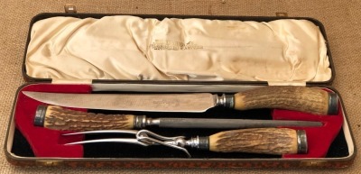 George Wostenholm Stag Carving Set
