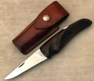 Gerber Checkered Walnut Folding Hunter (S)