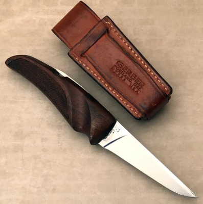 Gerber Checkered Walnut Folding Hunter (S) - 2
