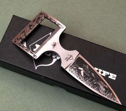 Bowen Etched Belt Knife