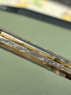 Three Al Mar Cocobolo Engraved Folders - 2