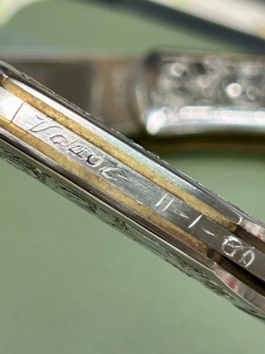 Three Al Mar Cocobolo Engraved Folders - 4