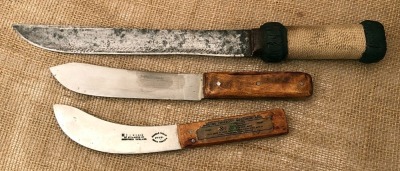 Trio of Fixed Blades, Two Russell and one I Wilson
