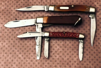 Three Folders; John Primble, Holub, and Schrade USA