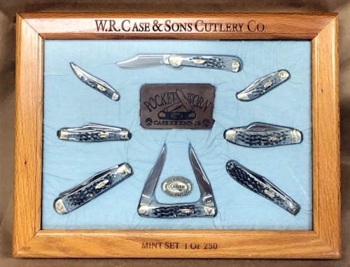 Case Pocket Worn Black Bone 2001 Mint Set