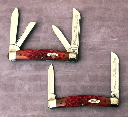3 Case Centennial Red Bone, R64052 Congress and R62052ss Half Congress