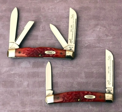 3 Case Centennial Red Bone, R64052 Congress and R62052ss Half Congress