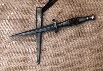Small Stag Dirk with Metal Sheath