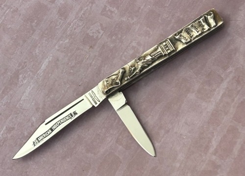 Parker Cut Co Sterling Relief lost wax cast Two Blade