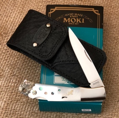 Moki Elvis Pearl with Abalone Inlay