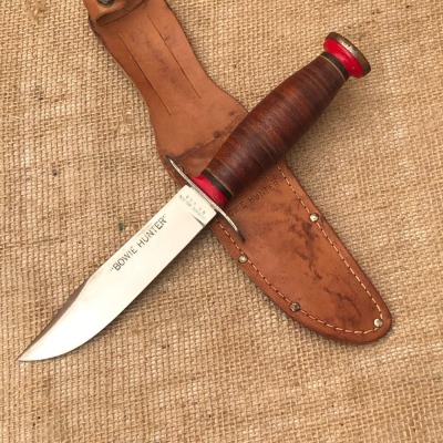 Schrade Walden NY USA Leather Bowie Hunter