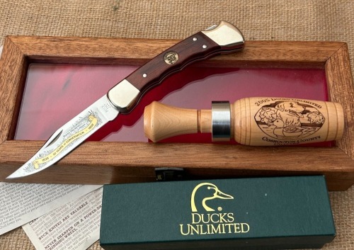 Ducks Unlimited Buck 110 and Duck Call