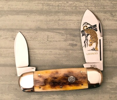 Bulldog Brand Pit Bulls Bone Elephant Toenail "Leopard"
