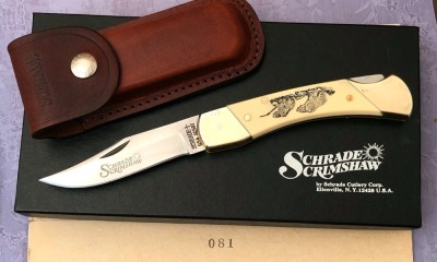 Schrade USA SC507 Scrimshaw lockback
