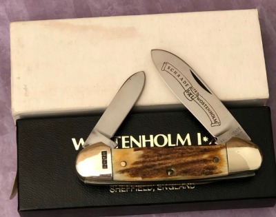 I*XL Schrade Wostenholm Stag Canoe