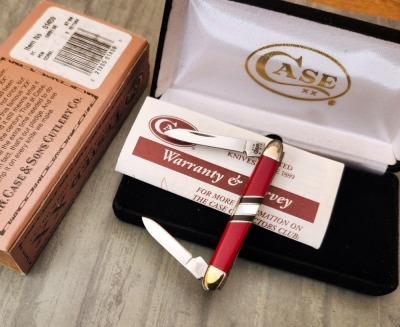 Case Coral Pen with Pearl and Black Inlay EX201SS