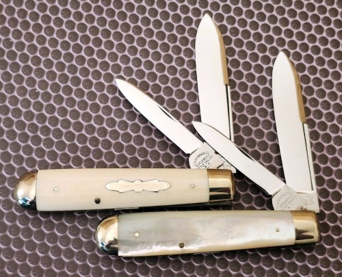 Matched Pair of Cattaraugus Exhibition English Jacks, Bone and Pearl
