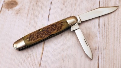 Case XX 62055 Green Bone Rogers Senator - 2