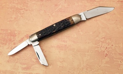 Cattaraugus Bone Sleeveboard Etched Whittler - 2