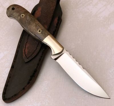 Laner Custom Knives Exotic Wood Drop Point - 2