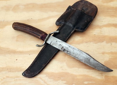 Joseph Allen & Sons Sheffield England Stag Bowie - 2