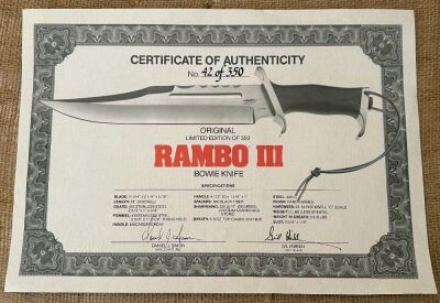 Rare Set of Gil Hibben Handmade Rambo III Bowies - 5