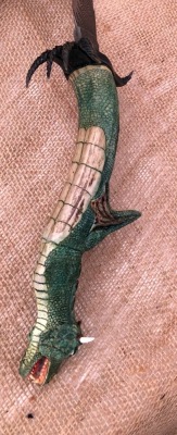 Daniel Winkler Forged Damascus Dragon Bowie - 6