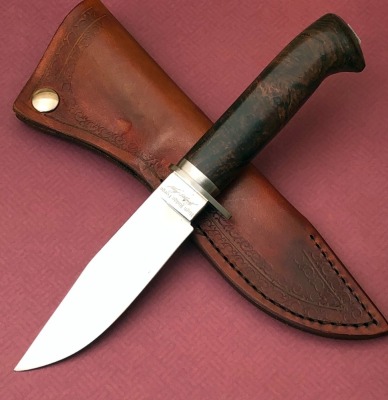 Johnny Perry High Ridge Forge Wood Drop point