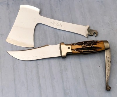 Case Tested XX Stag Knife Ax Combo