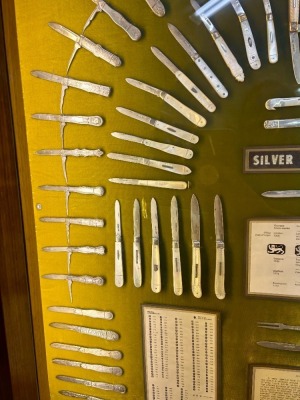 101 Silver & Pearl Fruit Knives in Large Lighted Display - 5
