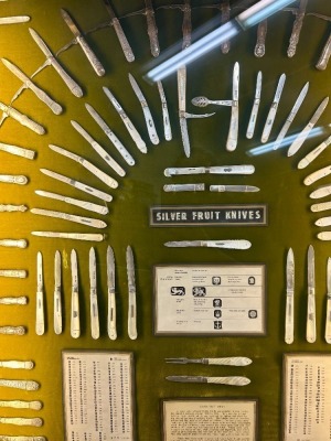 101 Silver & Pearl Fruit Knives in Large Lighted Display - 6