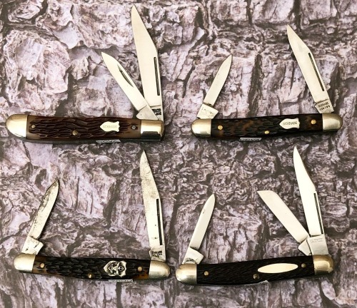 3 Schrade USA and 1 Cutrite