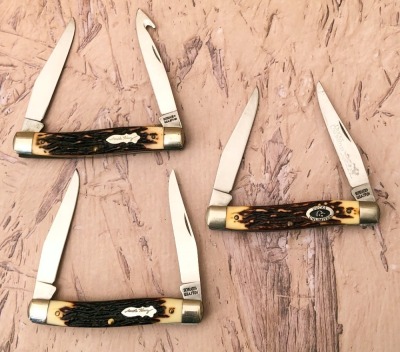 Three Schrade USA Muskrats