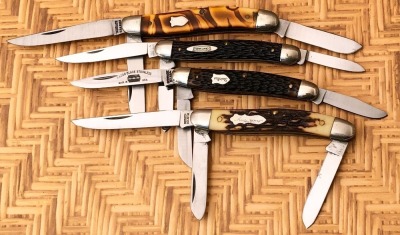 Three Schrade USA and a Craftsman