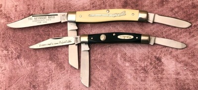 KY Rifle and hard to find Will Rogers Schrade Commemoratives
