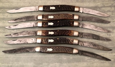 Six Vintage Schrade Muskrats